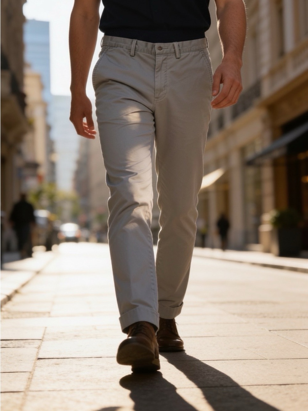 Polo Ralph Lauren Men Khaki Chinos Straight Fit Casual Stretch 32/32